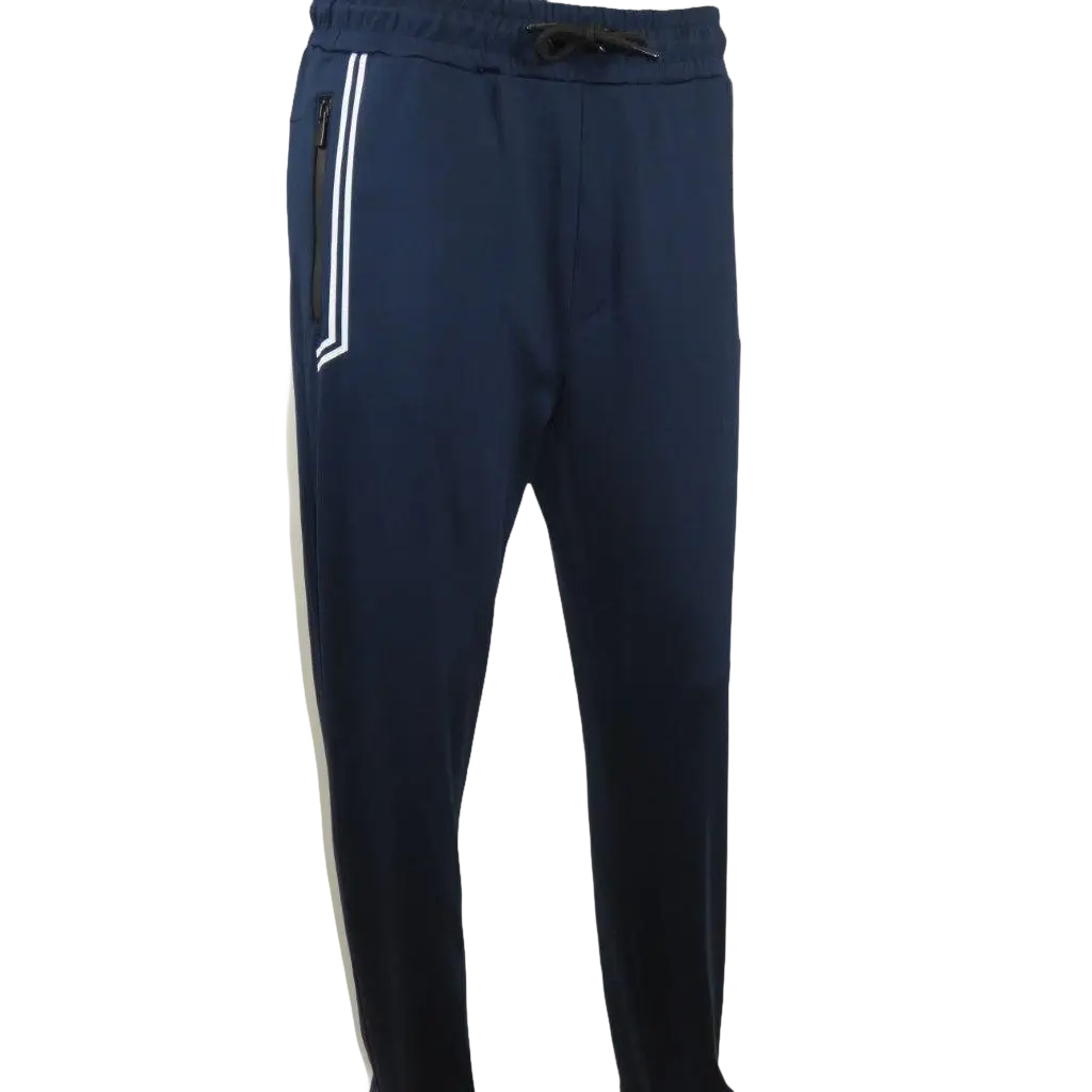 Men's Monte Carlo Turkey Jogging Suit 2pc Jump Set Stretchable 95209 Navy Blue - J.Valintin Men's Wear Legend - 95209 - Navy - M