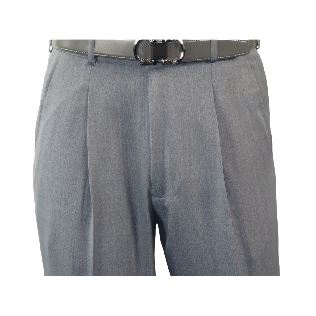 Mens MONTIQUE 2pc Walking Leisure Suit Matching Set Short Sleeves 696 Solid Gray - J.Valintin Men's Wear Legend - 95760