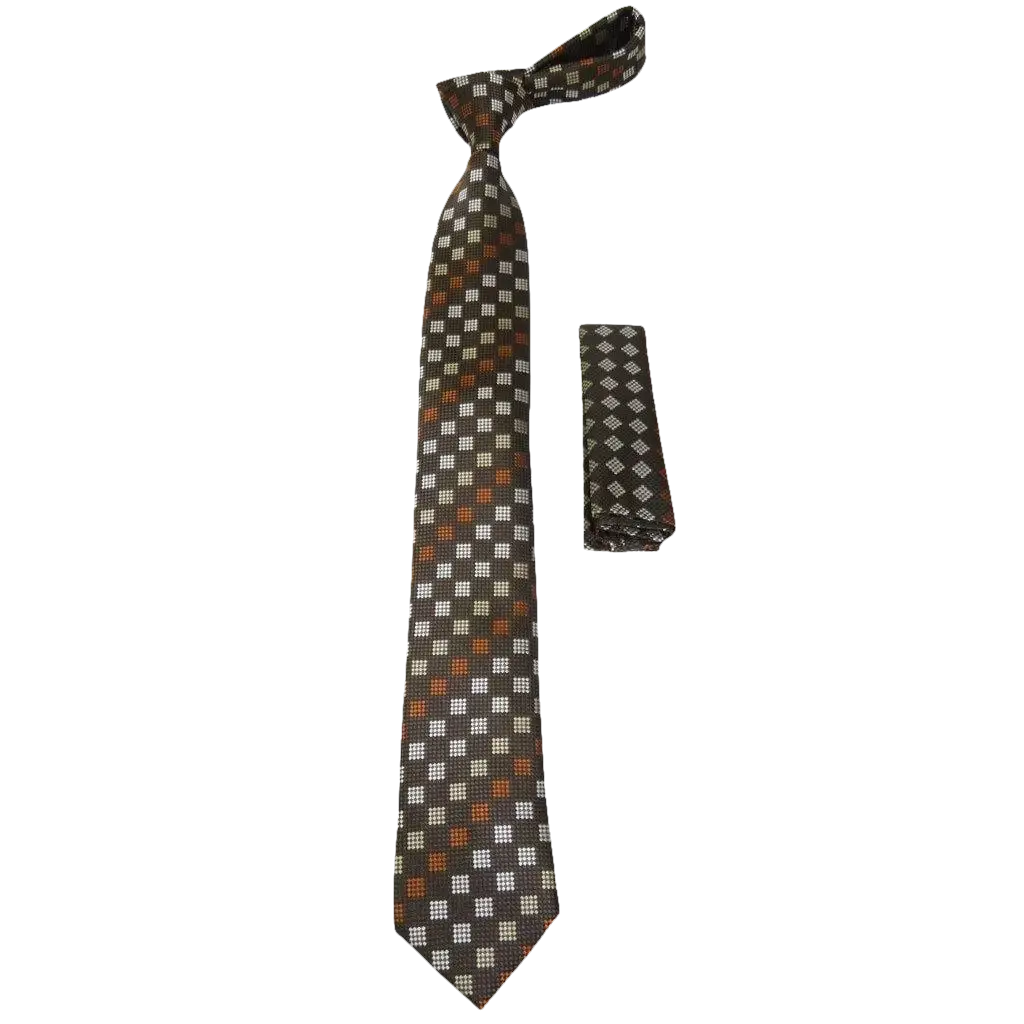 Mens Narrow Tie/Hankie Set Microfiber Silky Vito Rofolo by J.Valintin VTR - 72 - J.Valintin Men's Wear Legend - VTR - 72
