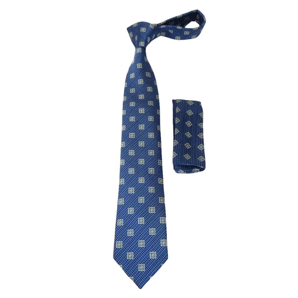 Mens Narrow Tie/Hankie Set Microfiber Silky Vito Rofolo by J.Valintin VTR - 75 - J.Valintin Men's Wear Legend - VTR - 75