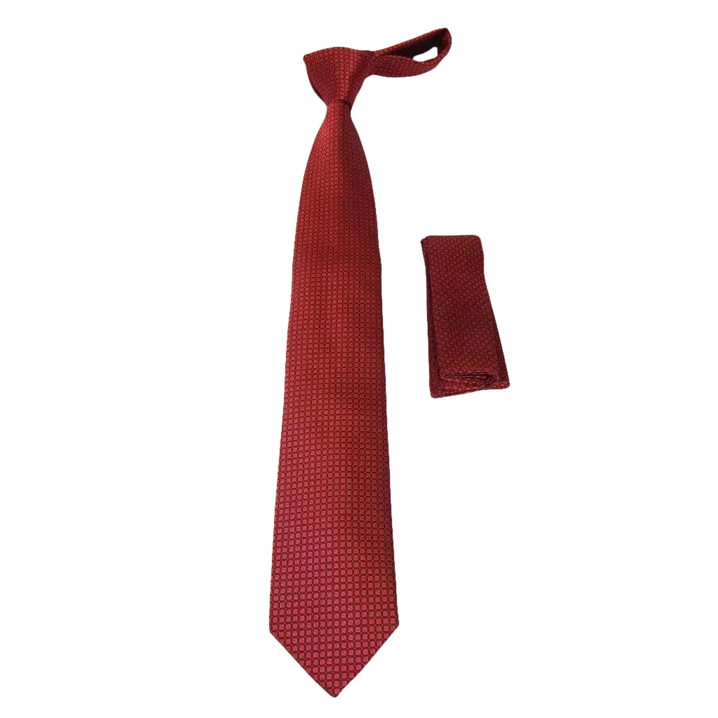Mens Narrow Tie/Hankie Set Microfiber Silky Vito Rofolo by J.Valintin VTR - 79 - J.Valintin Men's Wear Legend - VTR - 79