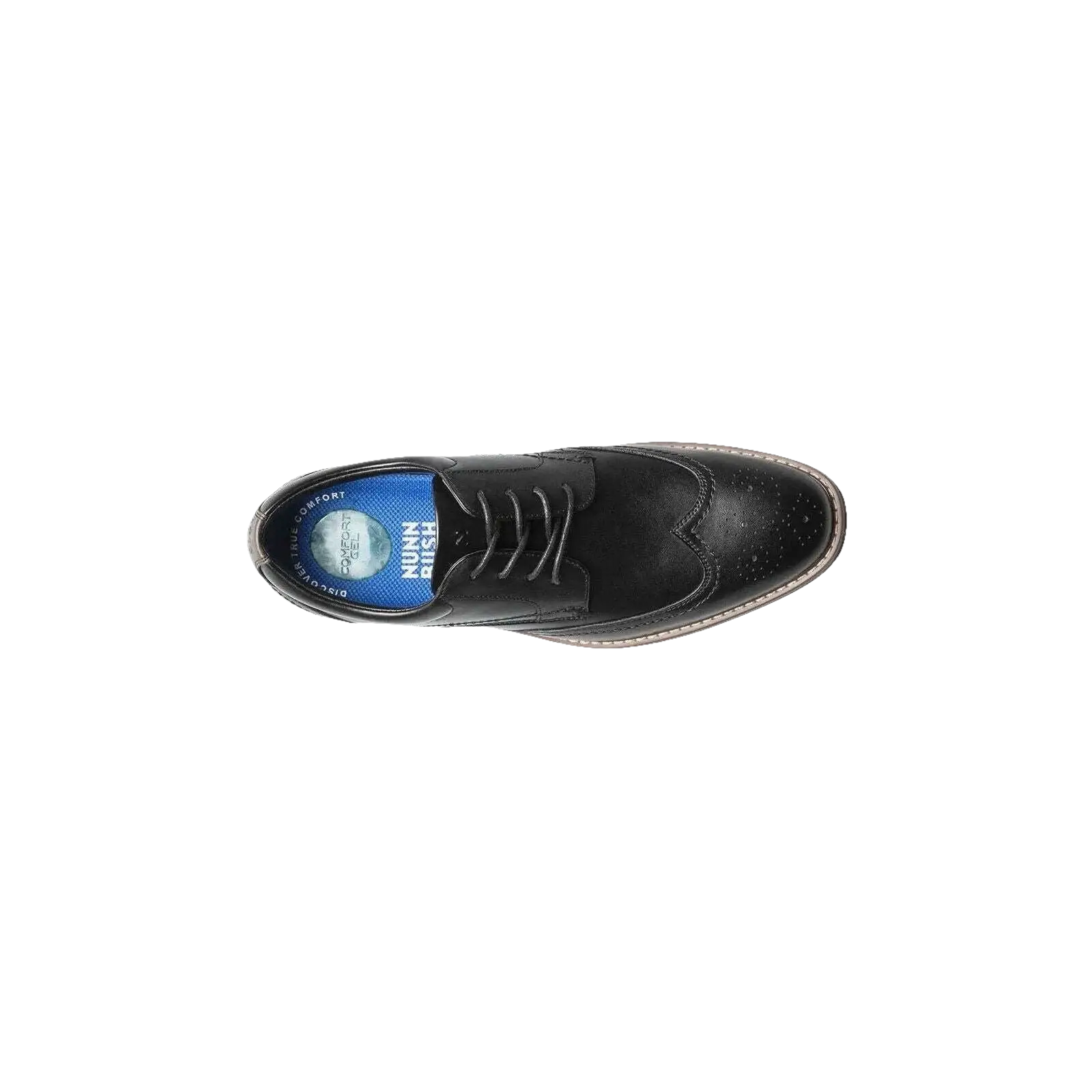 Men's Nunn Bush Centro Flex Wingtip Oxford Party Shoes Black 84983 - 001 - J.Valintin Men's Wear Legend - 84983 - 001_8 M