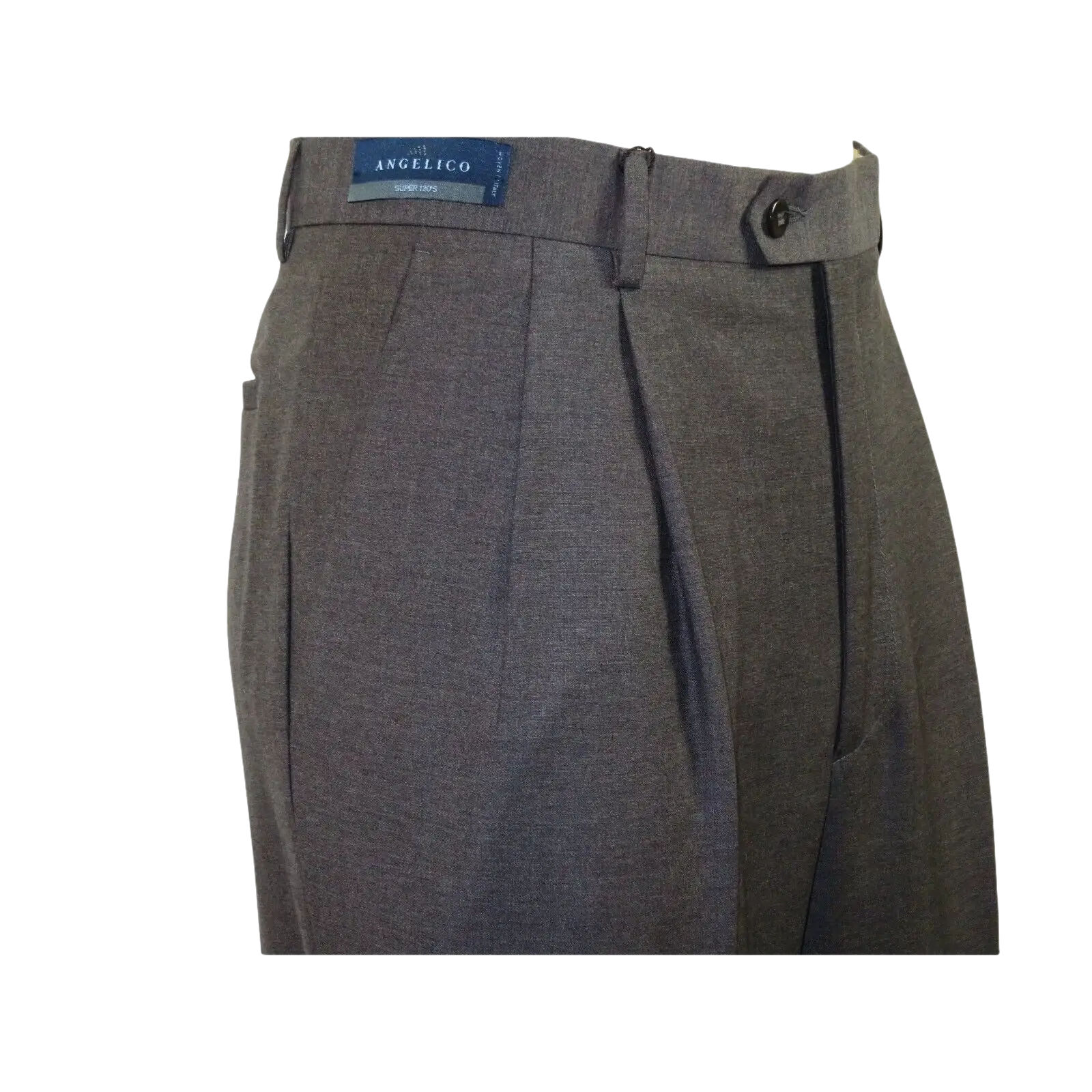 Men's Pants G.Manzoni None Wrinkle Wool Super 120's #056 Gray Made in Italy - J.Valintin Men's Wear Legend - 8644