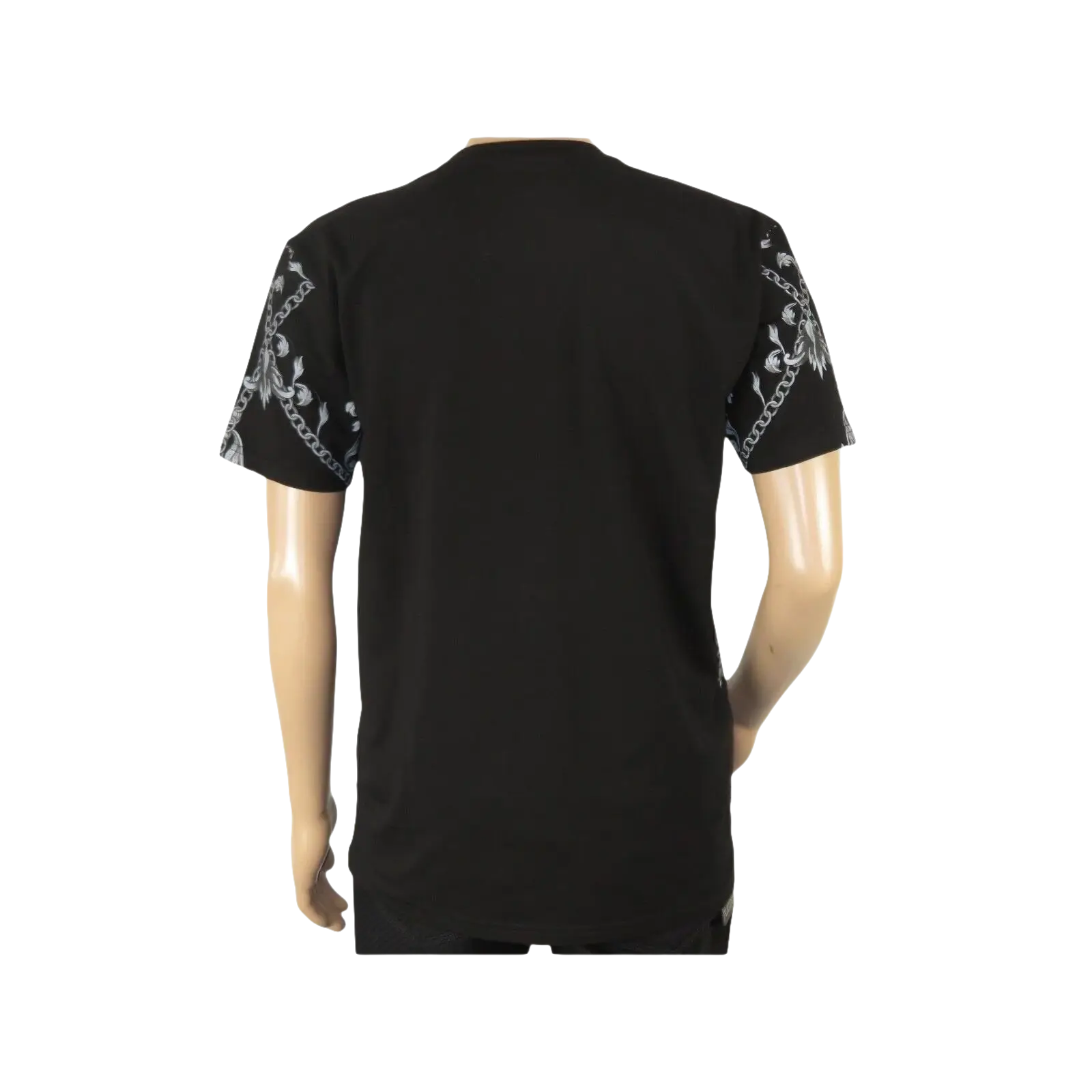Mens PLATINI Sports Shirt With Rhine Stones Lion Chain STT8022 Black Lion - J.Valintin Men's Wear Legend - 92050