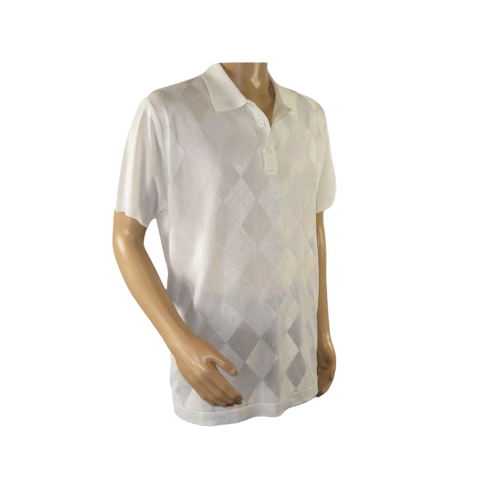 Mens Polo Shirt Slinky Sheer Short Sleeves Soft Touch by Stacy Adams 3703 White - J.Valintin Men's Wear Legend - 94044