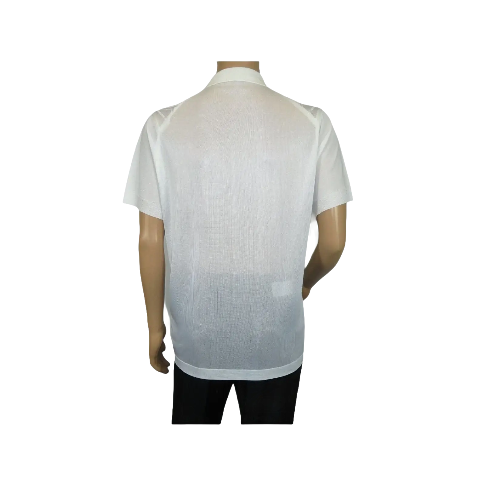 Mens Polo Shirt Slinky Sheer Short Sleeves Soft Touch by Stacy Adams 57007 White - J.Valintin Men's Wear Legend - 100060