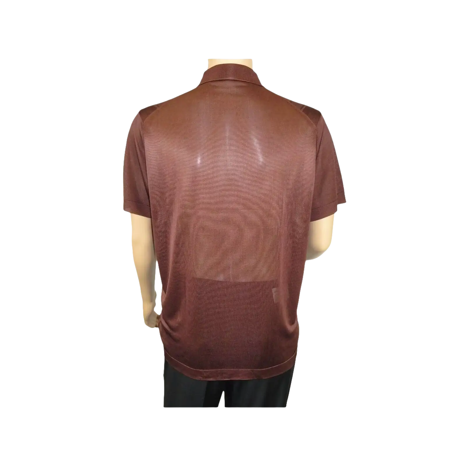 Mens Polo Shirt Slinky Sheer Short Sleeves Soft Touch Stacy Adams 57006 Brown - J.Valintin Men's Wear Legend - 100041