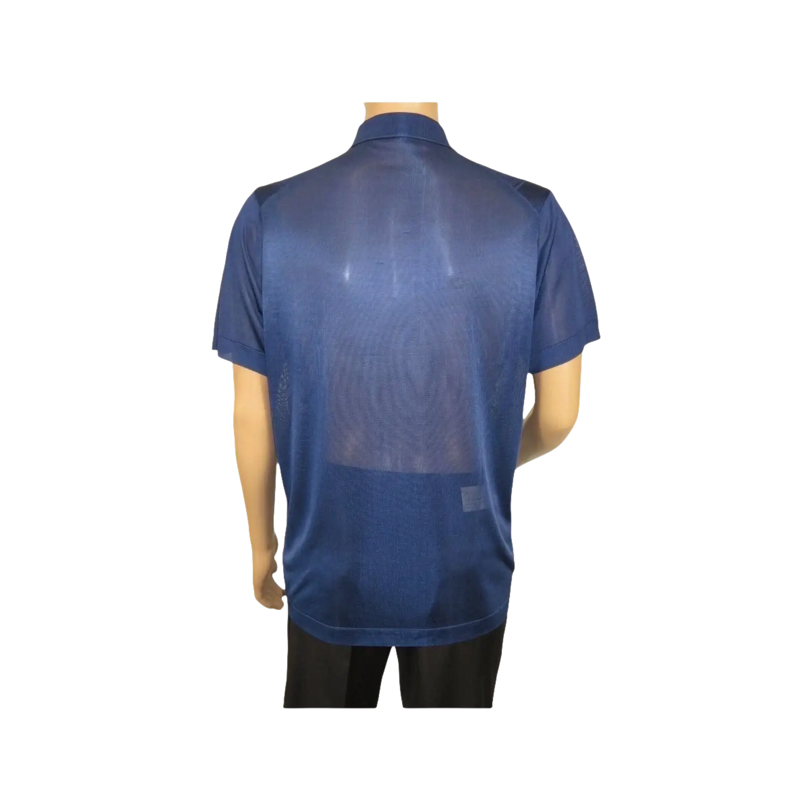 Mens Polo Shirt Slinky Sheer Short Sleeves Soft Touch Stacy Adams 57006 Navy - J.Valintin Men's Wear Legend - 100036