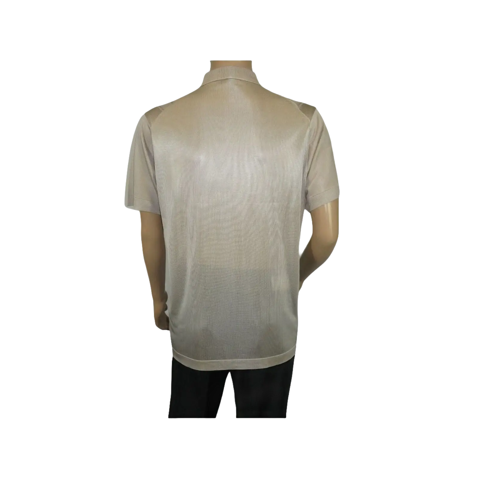 Mens Polo Shirt Slinky Sheer Short Sleeves Soft Touch Stacy Adams 57006 Taupe - J.Valintin Men's Wear Legend - 100031