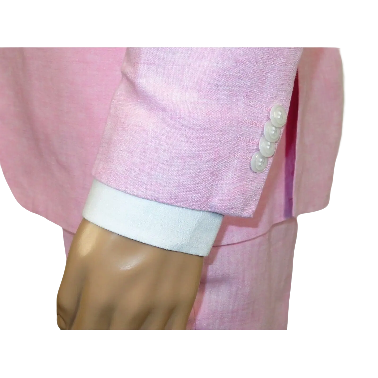 Mens Premium 100% Linen Cocktail Suit by INSERCH Breathable and cool SU880 Pink - J.Valintin Men's Wear Legend - 100661