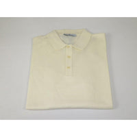 Mens PRINCELY Soft Merinos Wool Sweater Knits Lightweight Polo 1011 - 40 Ivory - J.Valintin Men's Wear Legend - 96606