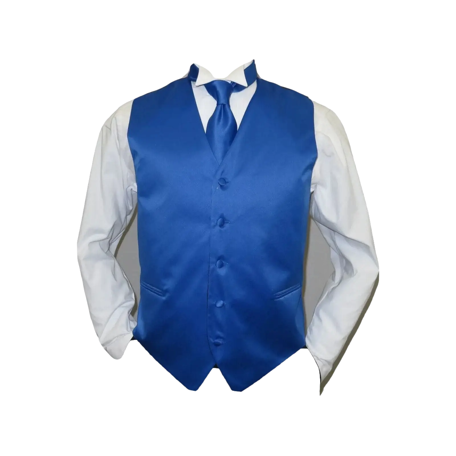 Mens Q. BRAND Formal Vest ONLY after Six Assorted Satin Royal blue - J.Valintin Men's Wear Legend - 6562