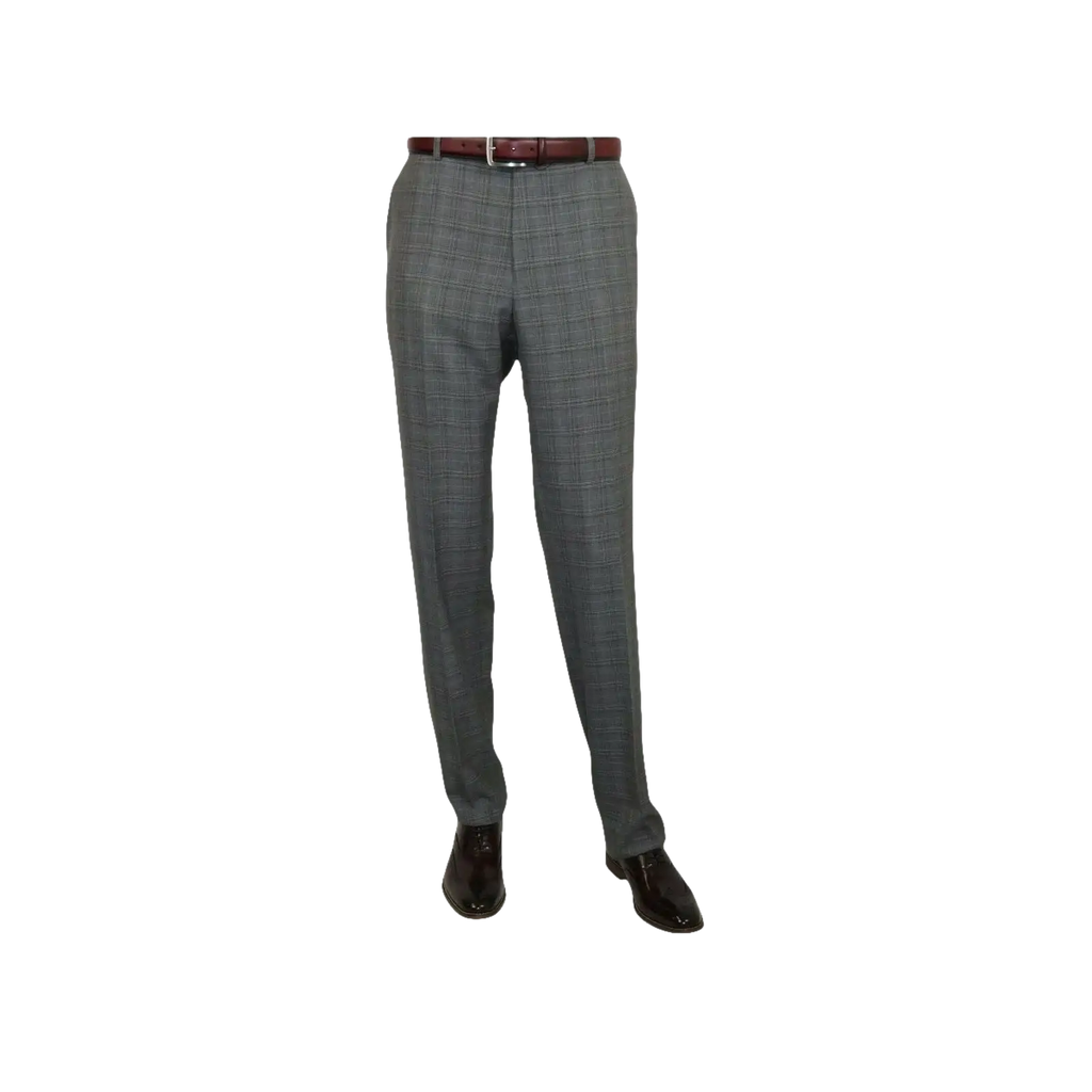 Mens Renoir 3 Piece Vested Suit Glen Plaid Notch Lapel Business 278 - 1 Gray New - J.Valintin Men's Wear Legend - 28301