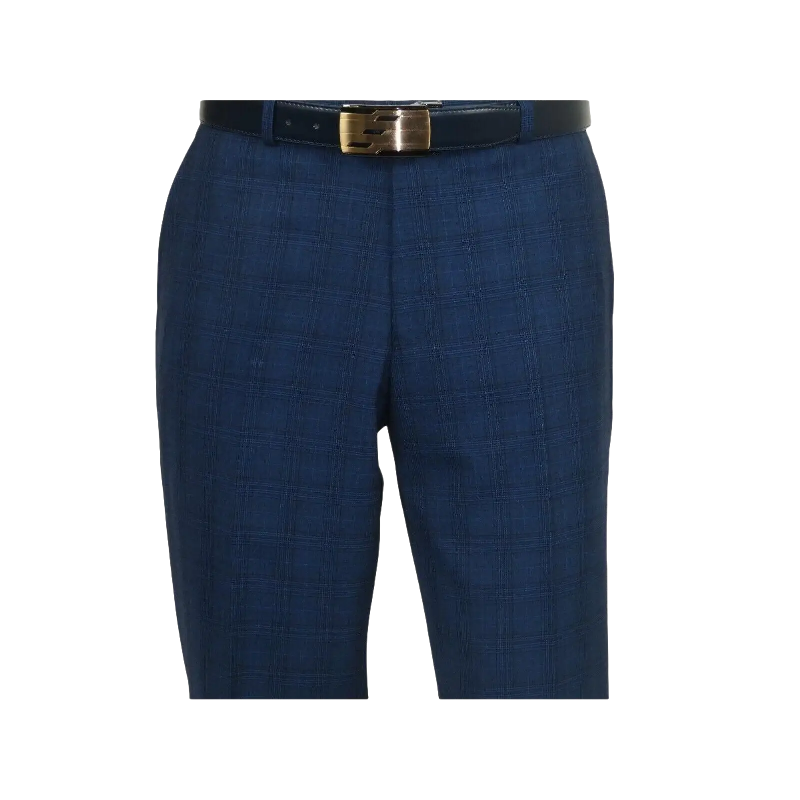 Mens Renoir 3 Piece Vested Suit Glenn Plaid Notch Lapel Business 278 - 2 Navy Blue - J.Valintin Men's Wear Legend - 21737