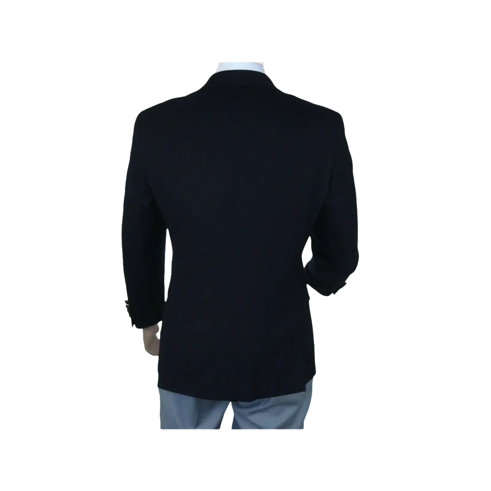 Men's RENOIR Classic Blazer 100% Wool Side vents Metal Buttons Notch 509 - 2 Navy - J.Valintin Men's Wear Legend - 21544
