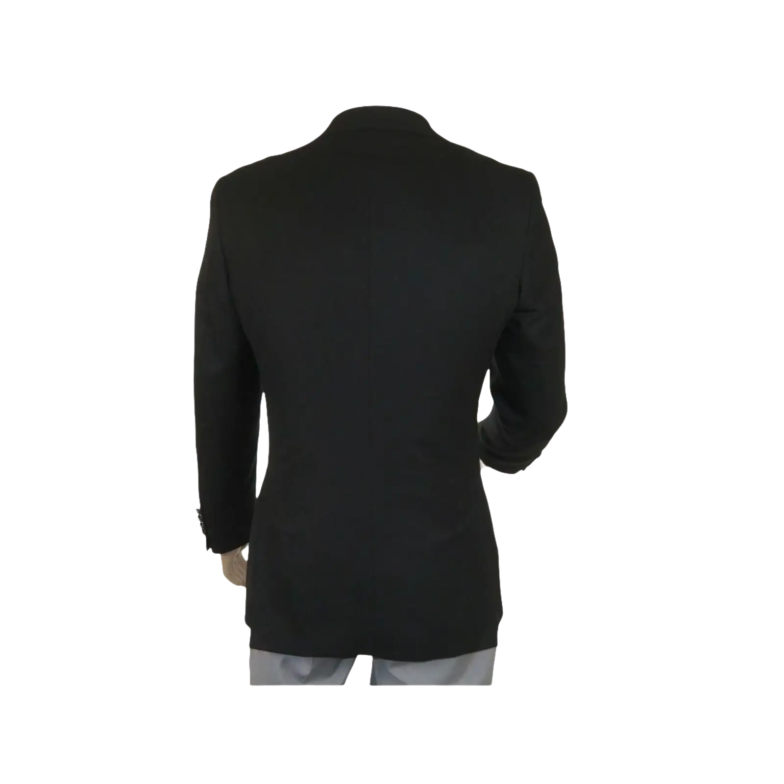 Men's RENOIR Classic Blazer Jacket 100% Wool Single breasted Notch 509 - 1 Black - J.Valintin Men's Wear Legend - 21566