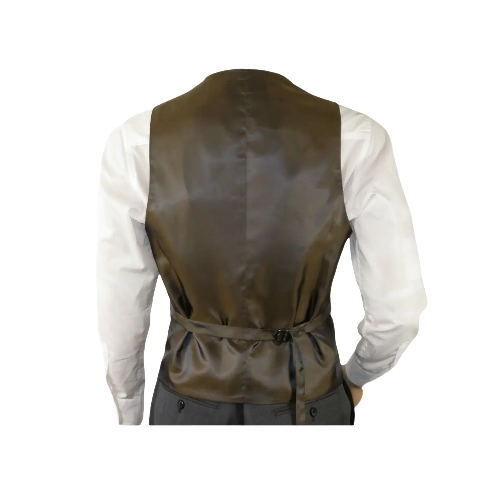 Men's RENOIR Vest Wool 140's Adjustable, Full Lining 508 - 3 Mid Gray - J.Valintin Men's Wear Legend - 80069