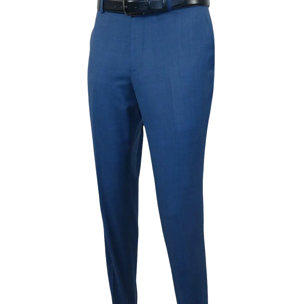 Men's Renoir Wool Blend Slim Fit 2pc Suit Sharkskin Texture 557 - 1 Blue - J.Valintin Men's Wear Legend - 557 - 1 - Blue - 36S