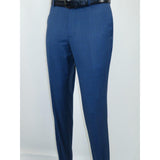 Men's Renoir Wool Blend Slim Fit 2pc Suit Sharkskin Texture 557 - 1 Blue - J.Valintin Men's Wear Legend - 557 - 1 - Blue - 36S