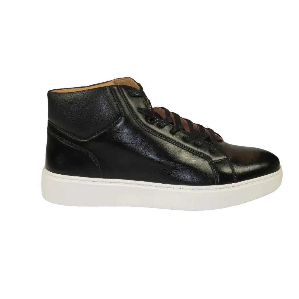 Men's Santino Luciano Ankle High Top Comfort Sneaker Dress Boot S - 2452 Black - J.Valintin Men's Wear Legend - S2452 - Black - 8.5