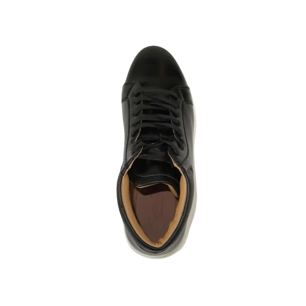 Men's Santino Luciano Ankle High Top Comfort Sneaker Dress Boot S - 2452 Black - J.Valintin Men's Wear Legend - S2452 - Black - 8.5