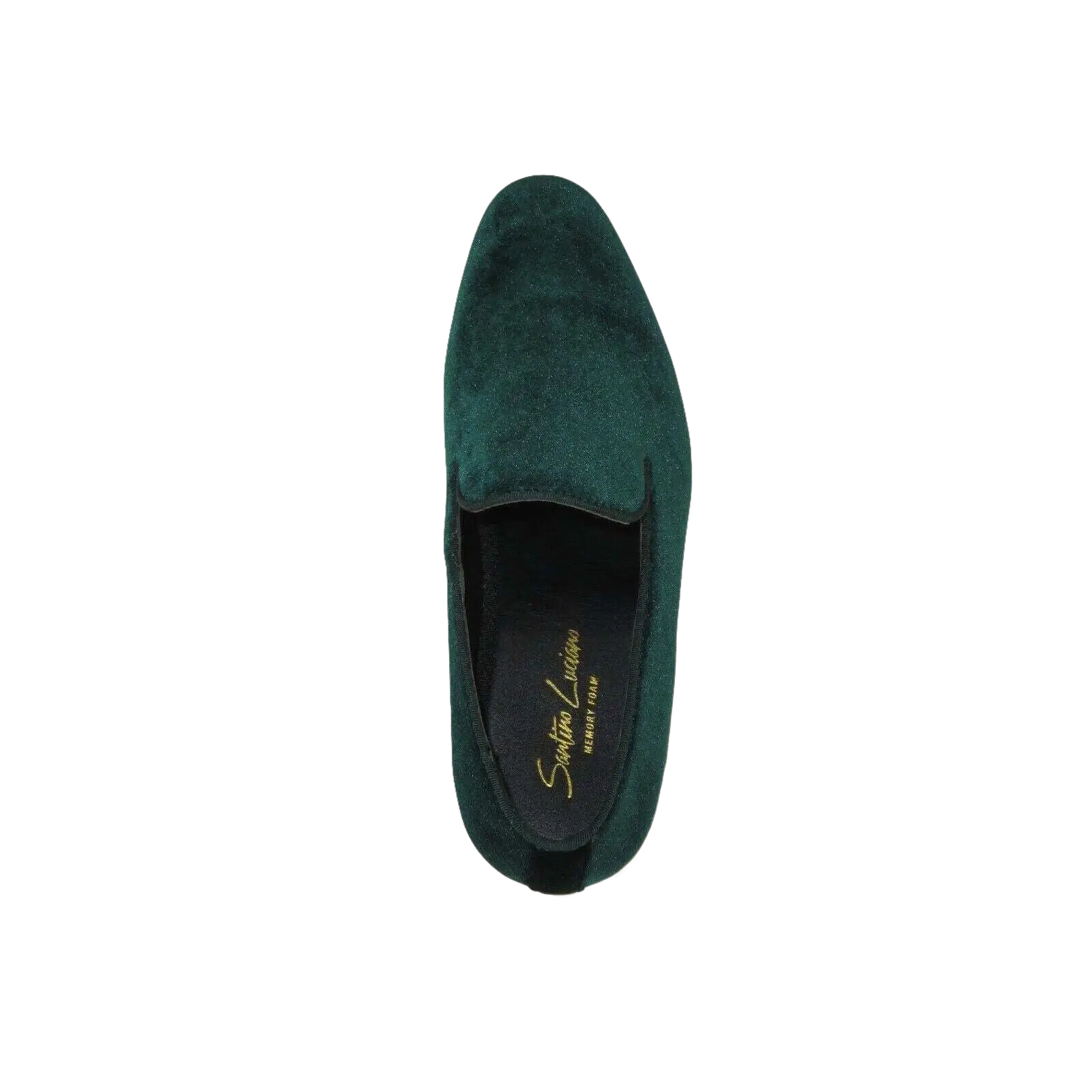 Mens Santino Luciano Shoes Soft Velvet Slip on Loafer Formal C351 Emerald Green - J.Valintin Men's Wear Legend - C351 - Green - 14M