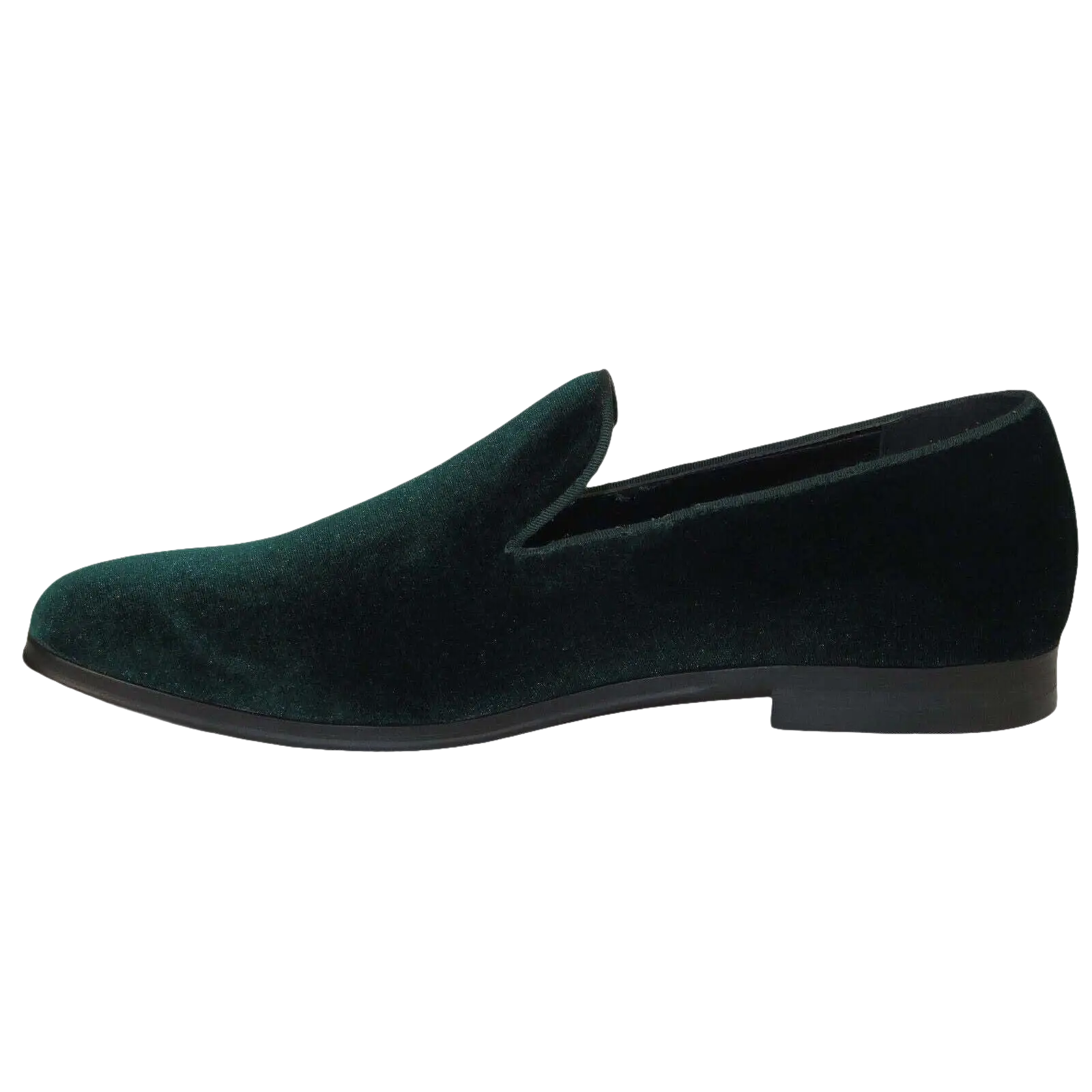 Mens Santino Luciano Shoes Soft Velvet Slip on Loafer Formal C351 Emerald Green - J.Valintin Men's Wear Legend - C351 - Green - 14M