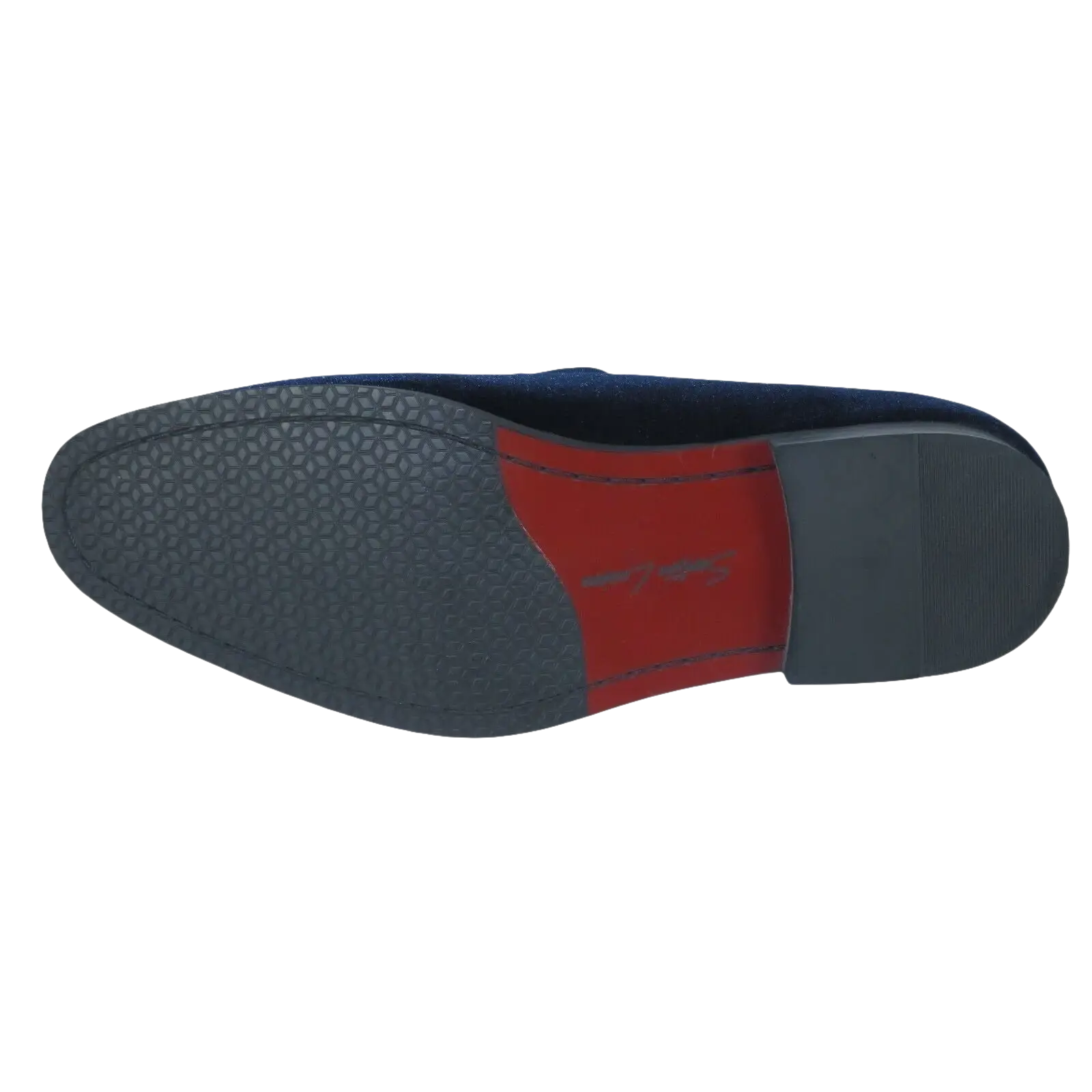 Mens Santino Luciano Shoes Soft Velvet Slip on Loafer Formal C351 Navy Blue - J.Valintin Men's Wear Legend - 99013