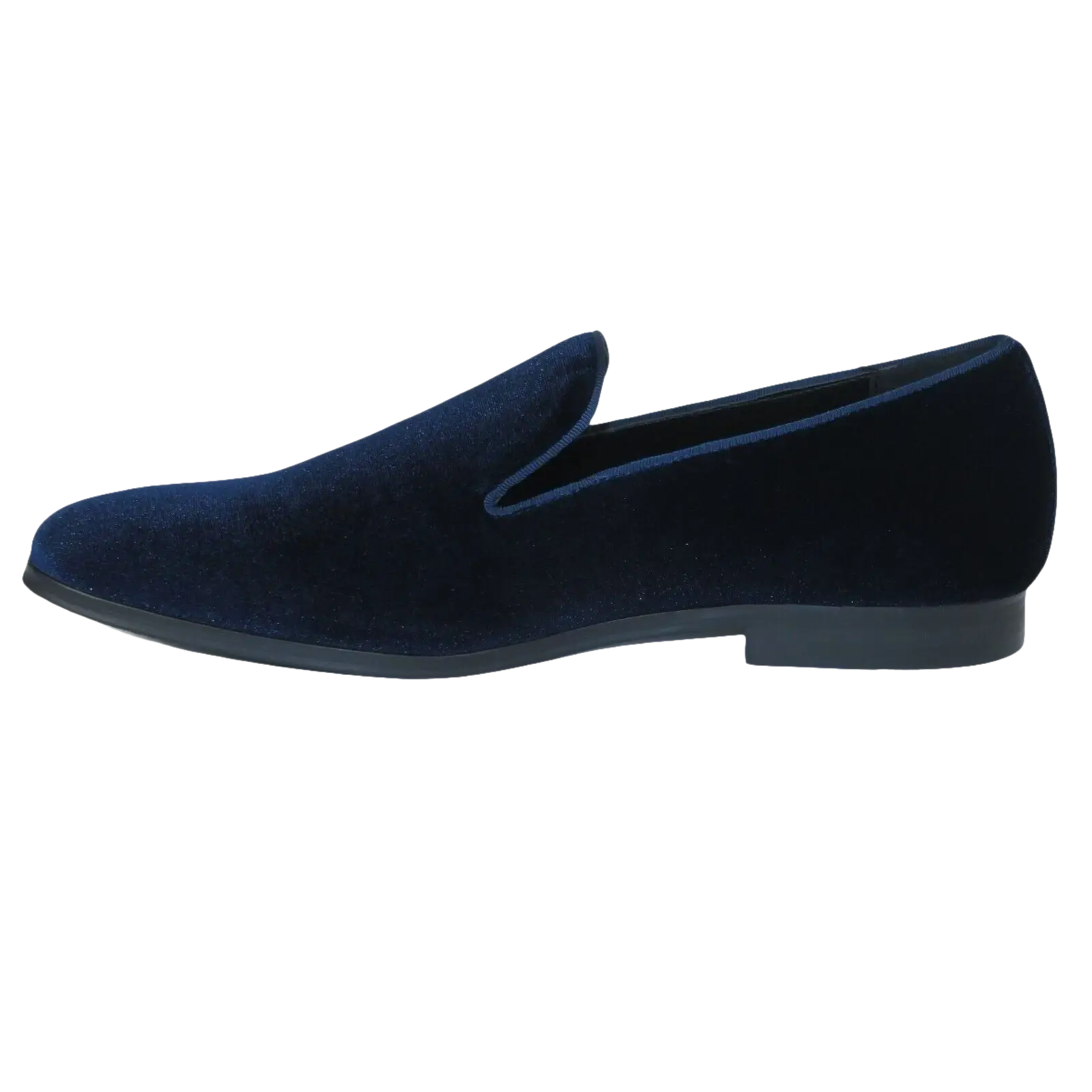 Mens Santino Luciano Shoes Soft Velvet Slip on Loafer Formal C351 Navy Blue - J.Valintin Men's Wear Legend - 99013