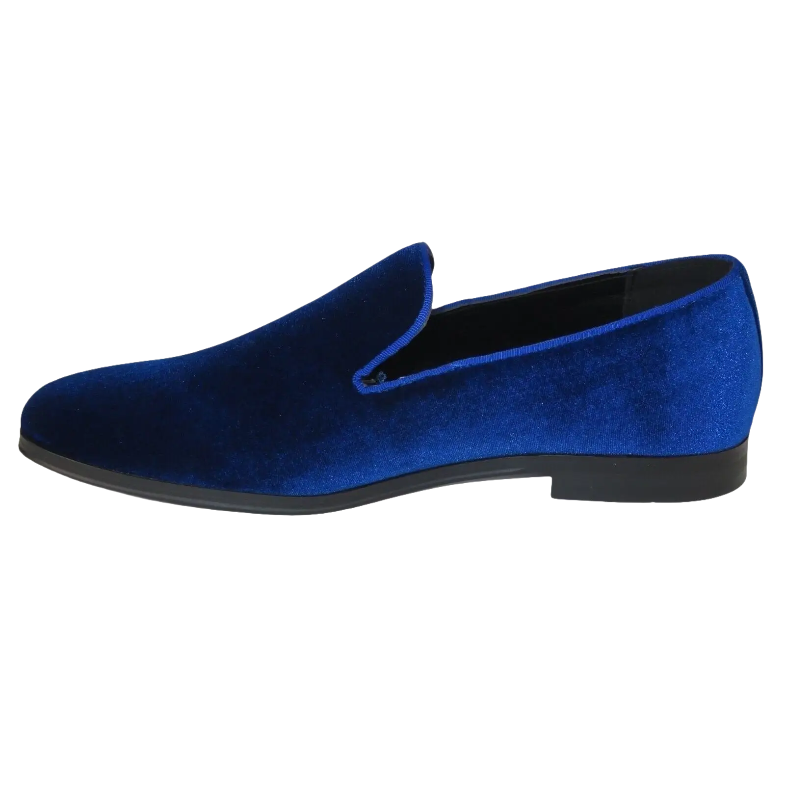Mens Santino Luciano Shoes Soft Velvet Slip on Loafer Formal C351 Royal Blue - J.Valintin Men's Wear Legend - 99005