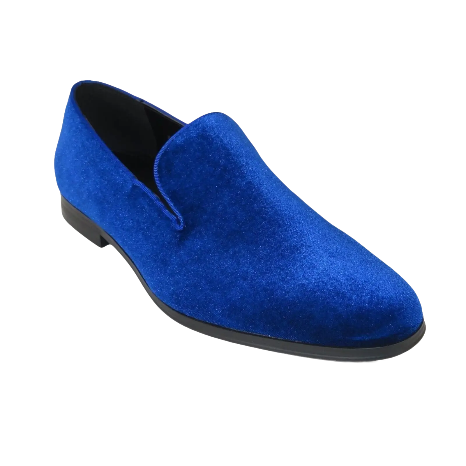 Mens Santino Luciano Shoes Soft Velvet Slip on Loafer Formal C351 Royal Blue - J.Valintin Men's Wear Legend - 99005