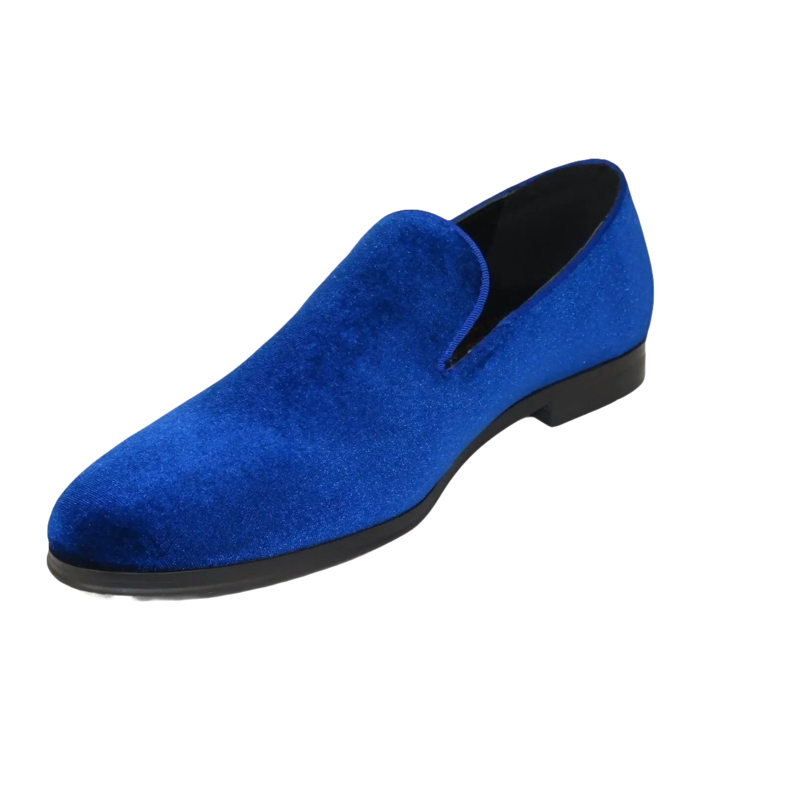 Mens Santino Luciano Shoes Soft Velvet Slip on Loafer Formal C351 Royal Blue - J.Valintin Men's Wear Legend - 99005
