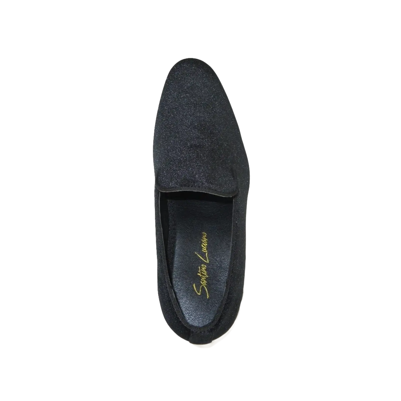 Mens Santino Luciano Shoes Soft Velvet Slip on Loafer Formal Wedding C351 Black - J.Valintin Men's Wear Legend - C351 - Black - 14M