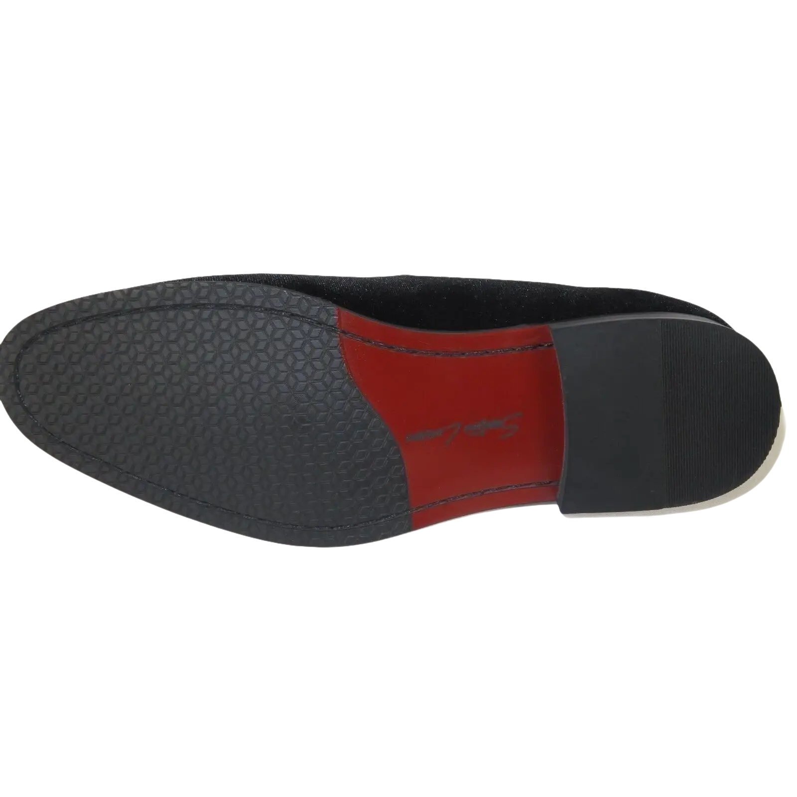 Mens Santino Luciano Shoes Soft Velvet Slip on Loafer Formal Wedding C351 Black - J.Valintin Men's Wear Legend - C351 - Black - 14M