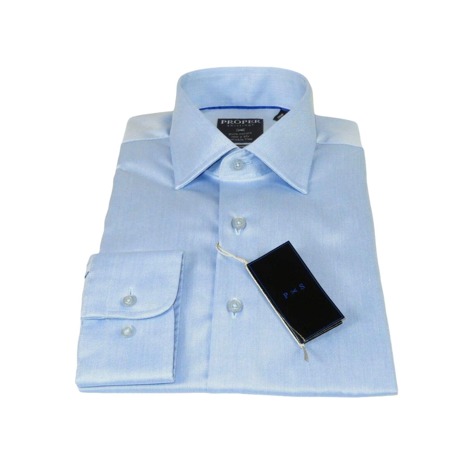 Men's Shirt Christopher Lena PROPER 100% Cotton Wrinkle Free P720SP0R Blue - J.Valintin Men's Wear Legend - 92430