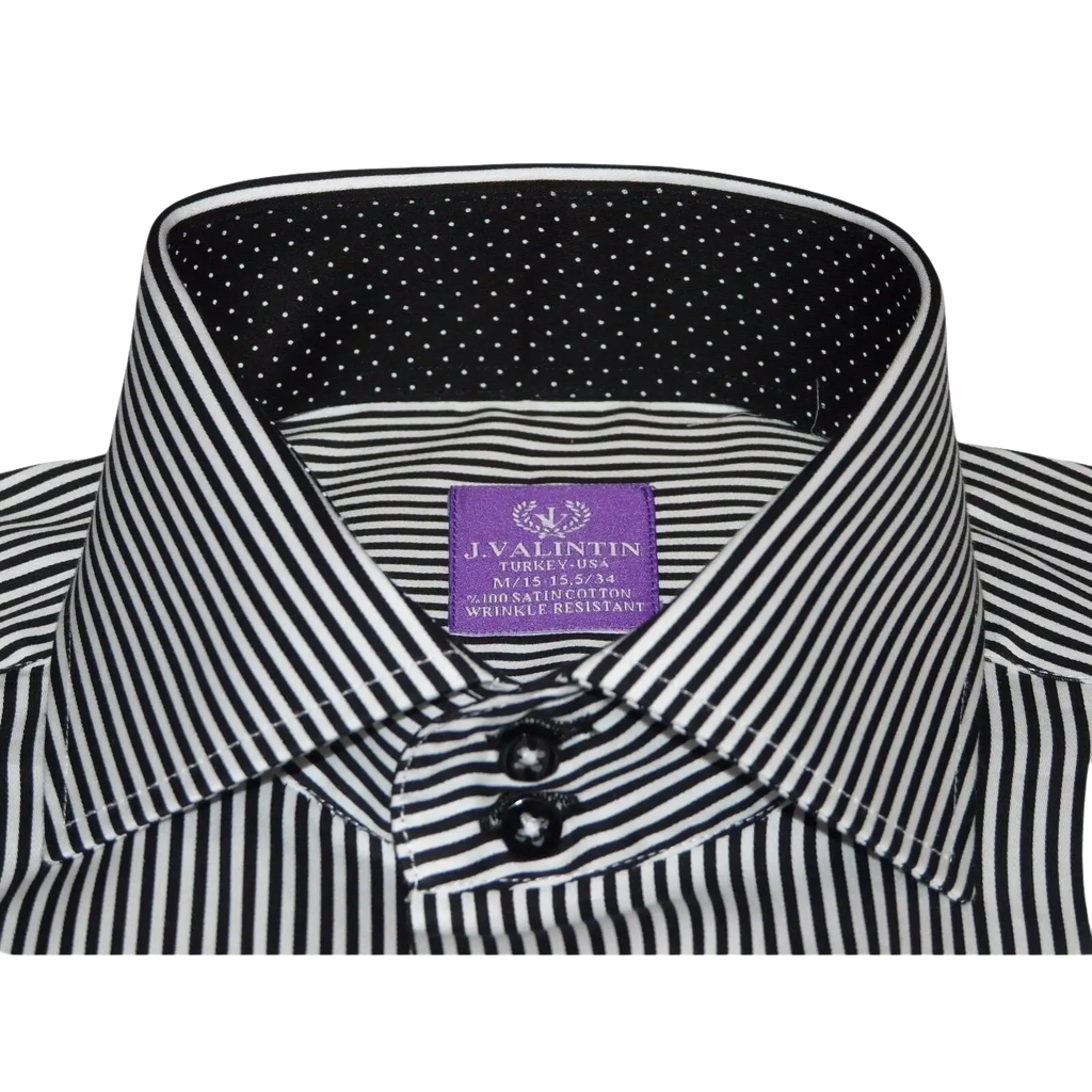 Mens Shirt J.Valintin Turkey Usa Egyptian Cotton Axxess Style 1f94 - 06 Black - J.Valintin Men's Wear Legend - 4926