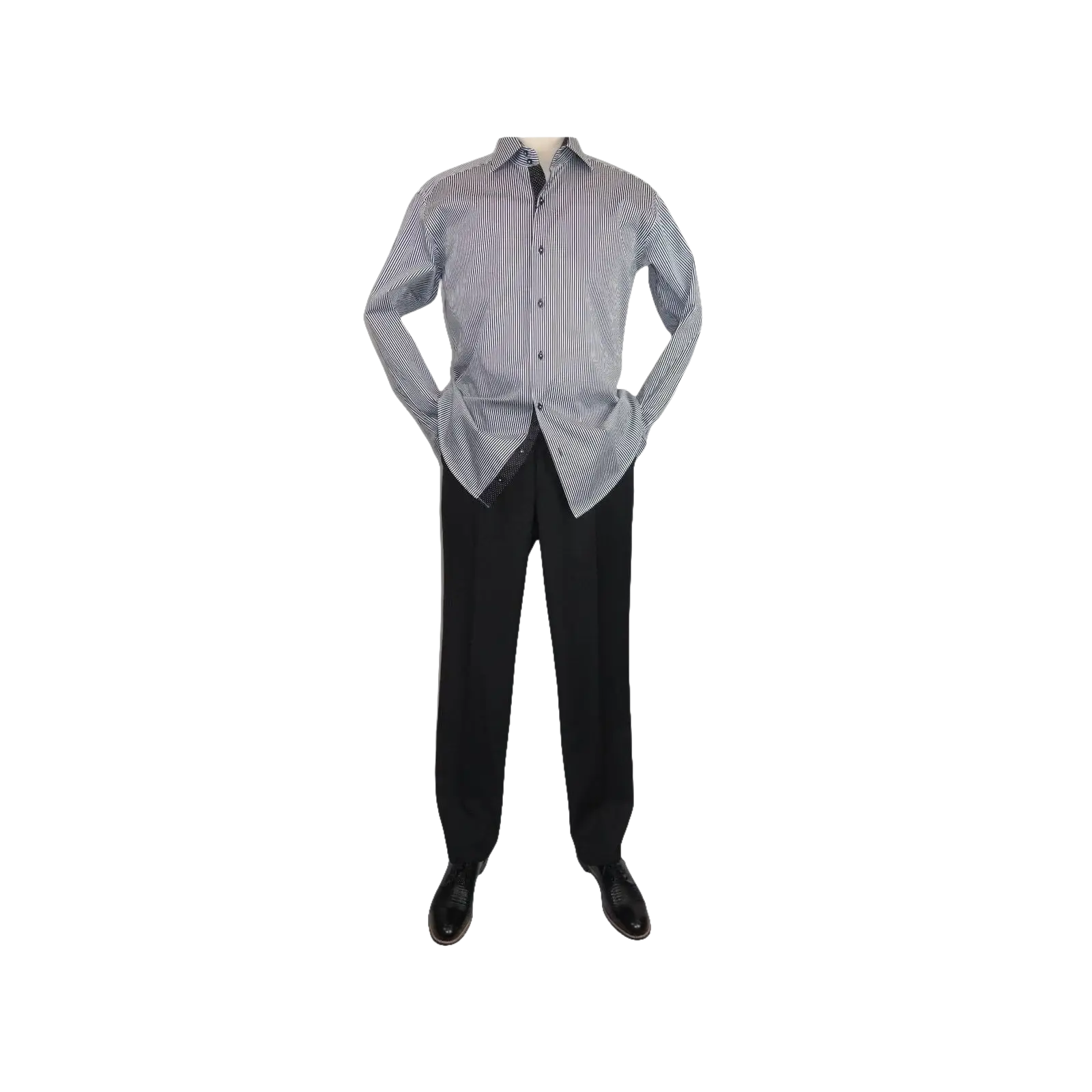 Mens Shirt J.Valintin Turkey Usa Egyptian Cotton Axxess Style 1f94 - 06 Black - J.Valintin Men's Wear Legend - 4926