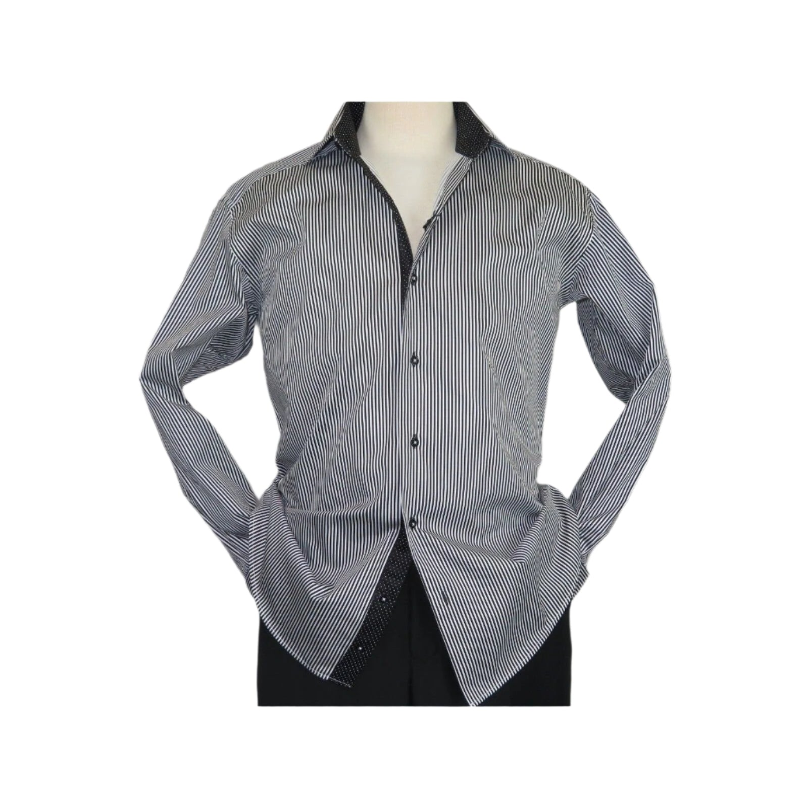 Mens Shirt J.Valintin Turkey Usa Egyptian Cotton Axxess Style 1f94 - 06 Black - J.Valintin Men's Wear Legend - 4926