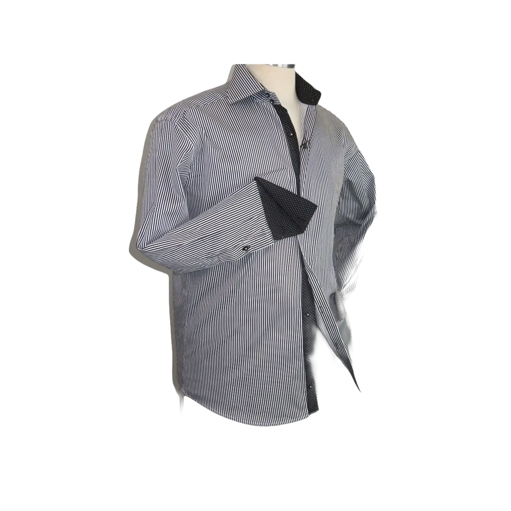 Mens Shirt J.Valintin Turkey Usa Egyptian Cotton Axxess Style 1f94 - 06 Black - J.Valintin Men's Wear Legend - 4926