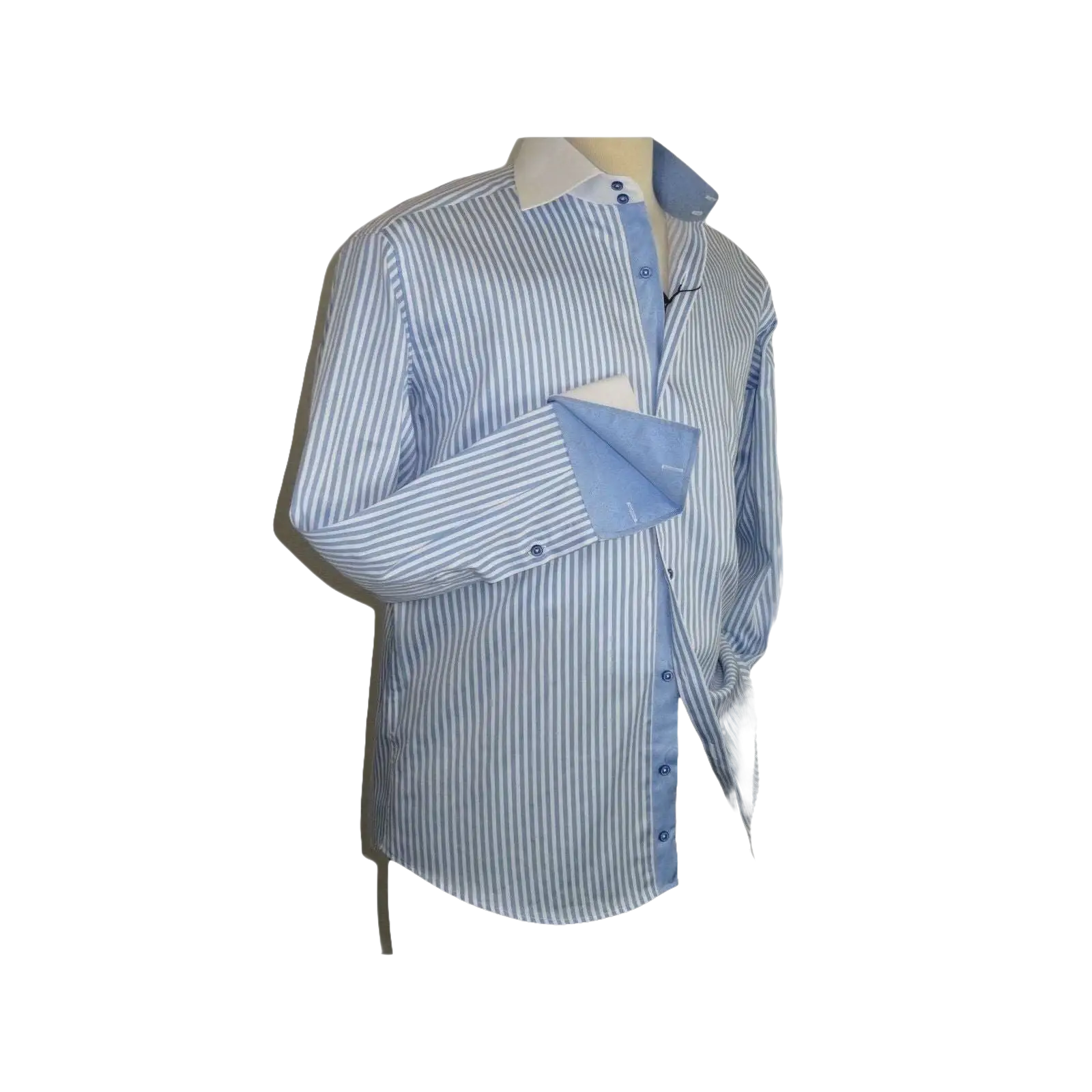 Mens Shirt J.Valintin Turkey Usa Egyption Cotton Axxess Style 1A19 - 68 Blue - J.Valintin Men's Wear Legend - 4879