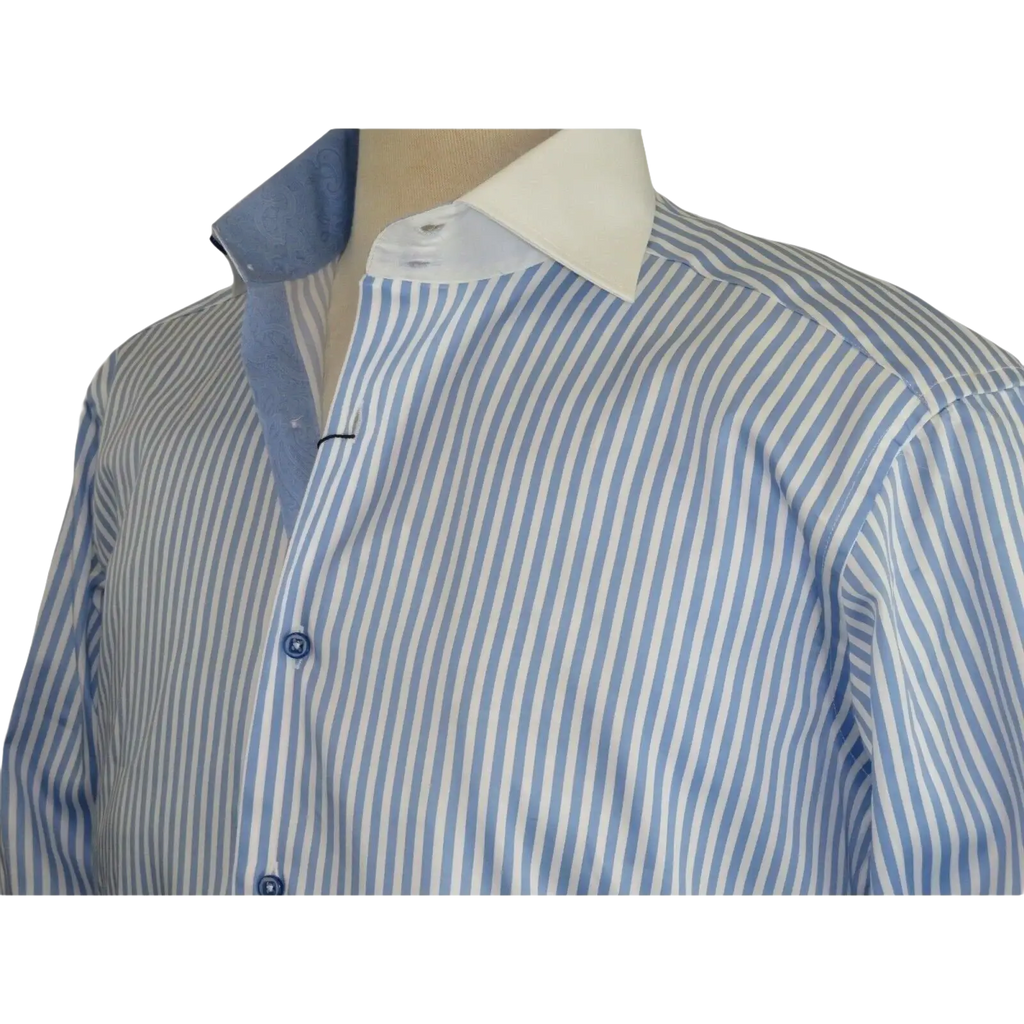 Mens Shirt J.Valintin Turkey Usa Egyption Cotton Axxess Style 1A19 - 68 Blue - J.Valintin Men's Wear Legend - 4879