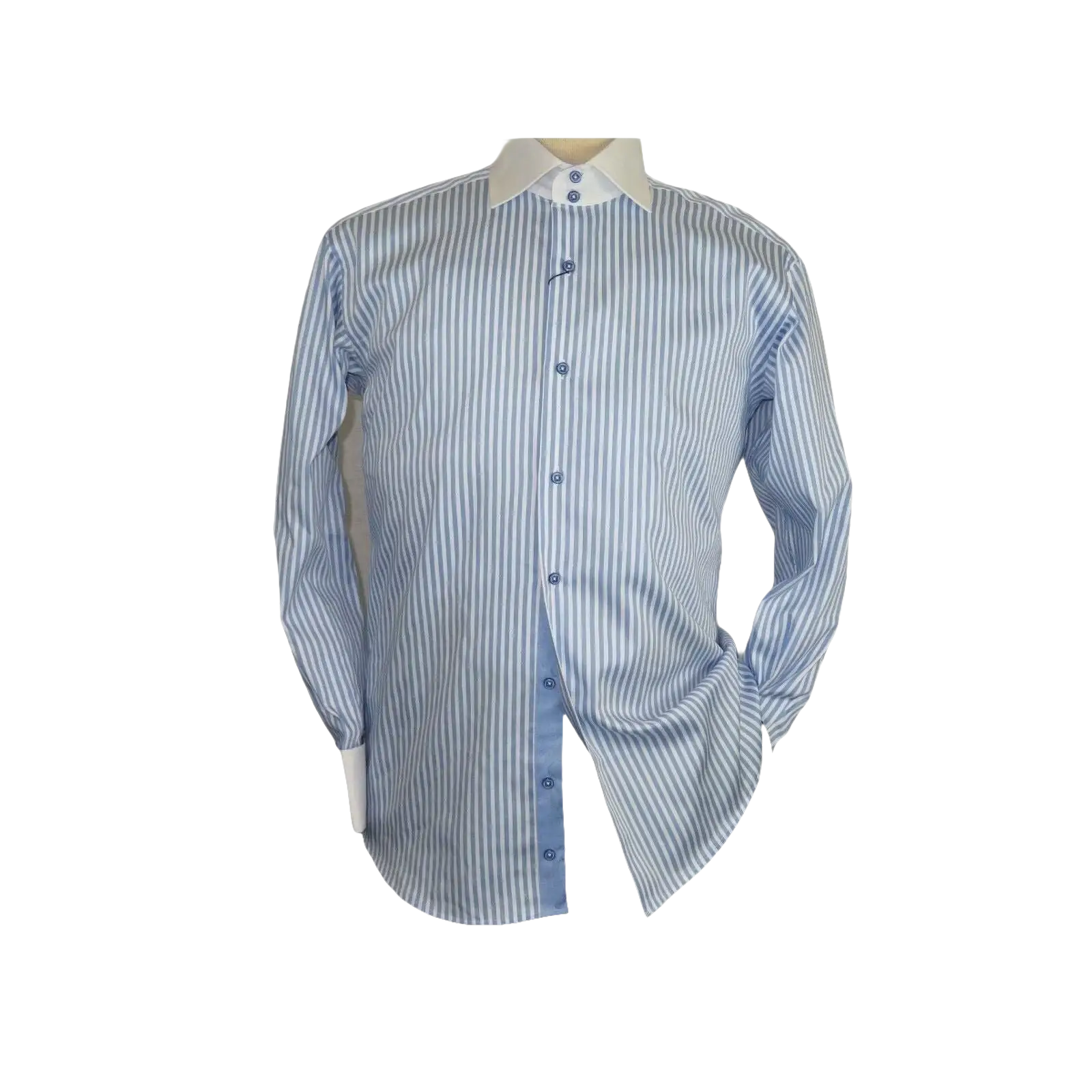 Mens Shirt J.Valintin Turkey Usa Egyption Cotton Axxess Style 1A19 - 68 Blue - J.Valintin Men's Wear Legend - 4879
