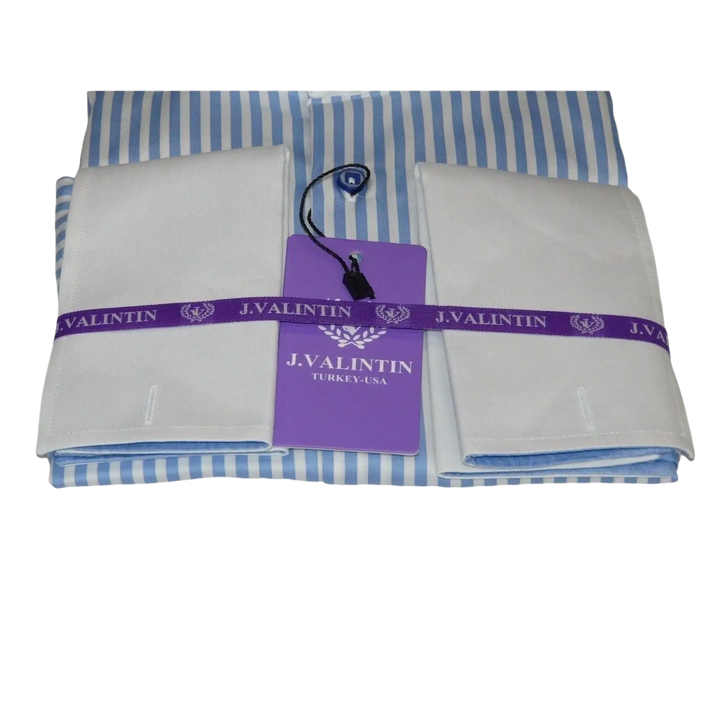 Mens Shirt J.Valintin Turkey Usa Egyption Cotton Axxess Style 1A19 - 68 Blue - J.Valintin Men's Wear Legend - 4879