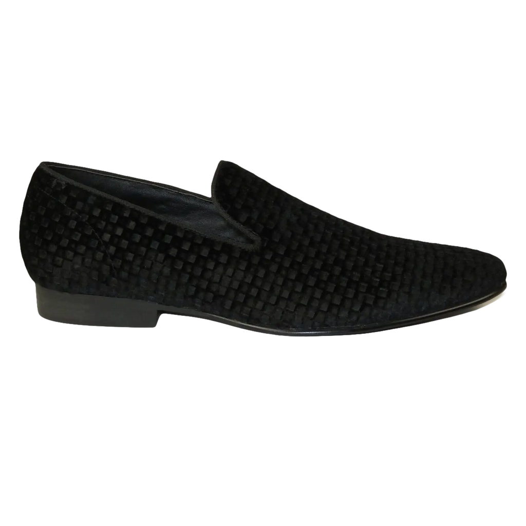 Men's Shoes Steve Madden Slip On Dress or Casual Velvet Lifted Black - J.Valintin Men's Wear Legend - 100248