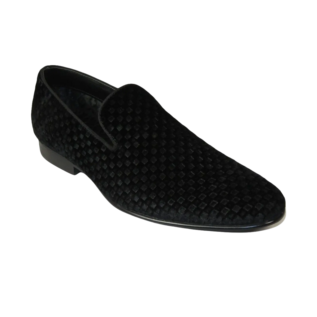 Men's Shoes Steve Madden Slip On Dress or Casual Velvet Lifted Black - J.Valintin Men's Wear Legend - 100248