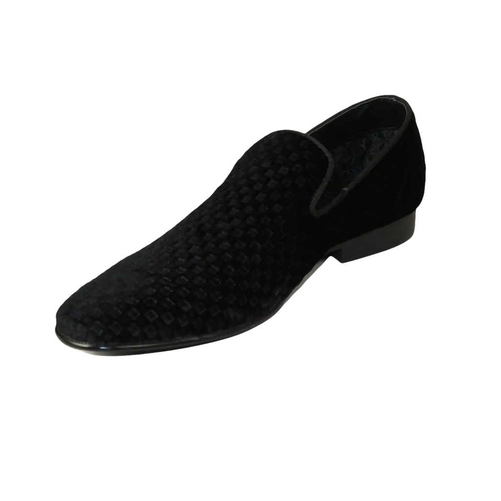 Men's Shoes Steve Madden Slip On Dress or Casual Velvet Lifted Black - J.Valintin Men's Wear Legend - 100248
