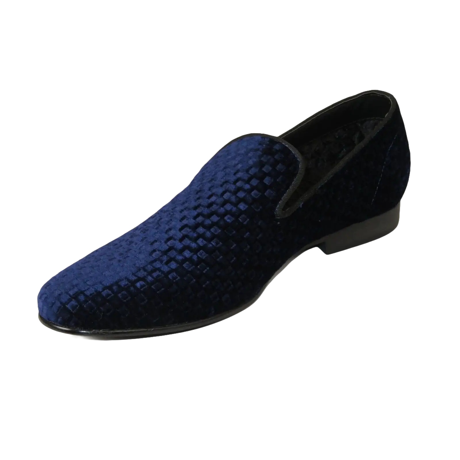 Men's Shoes Steve Madden Slip On Dress or Casual Velvet Lifted Navy Blue - J.Valintin Men's Wear Legend - 100257