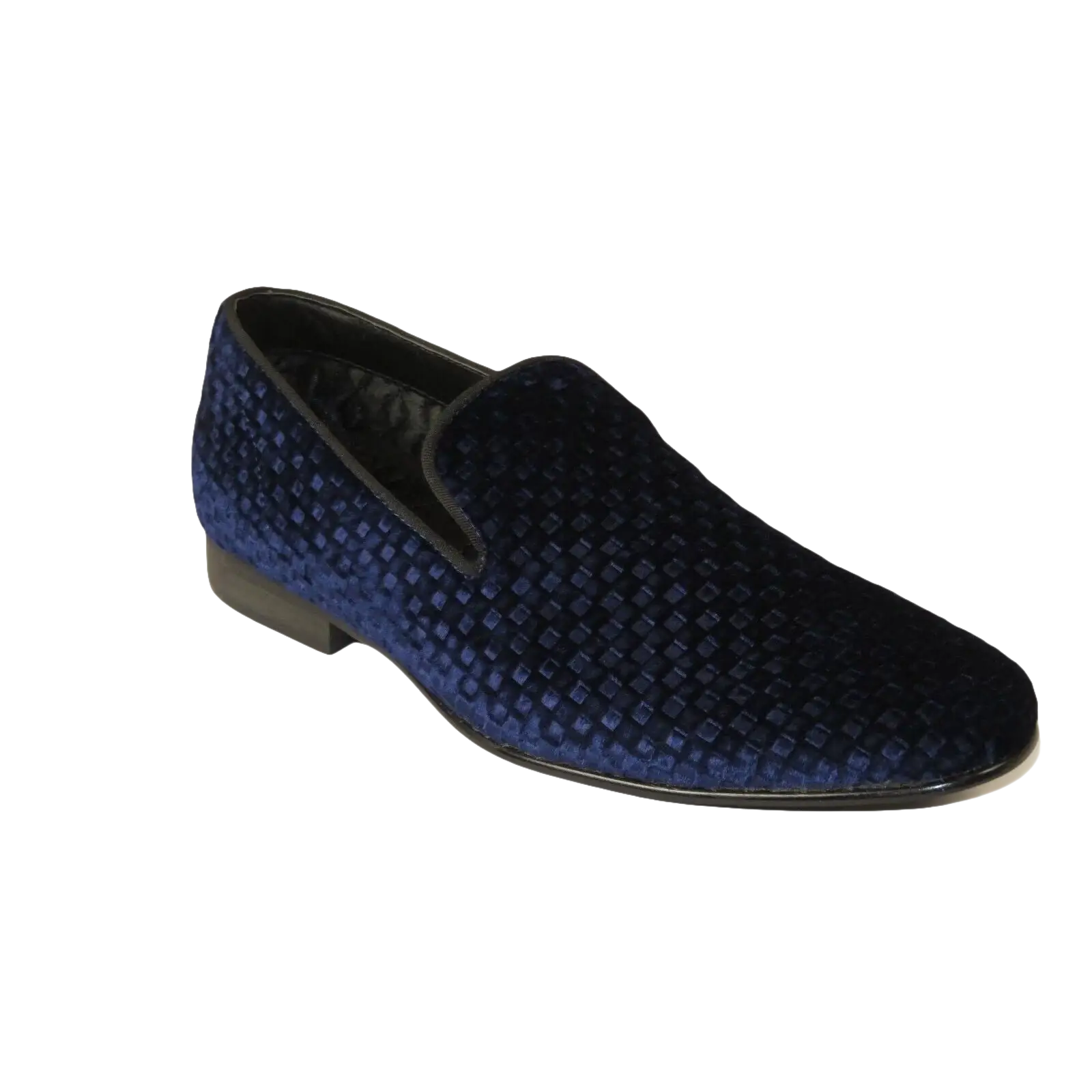 Men's Shoes Steve Madden Slip On Dress or Casual Velvet Lifted Navy Blue - J.Valintin Men's Wear Legend - 100257