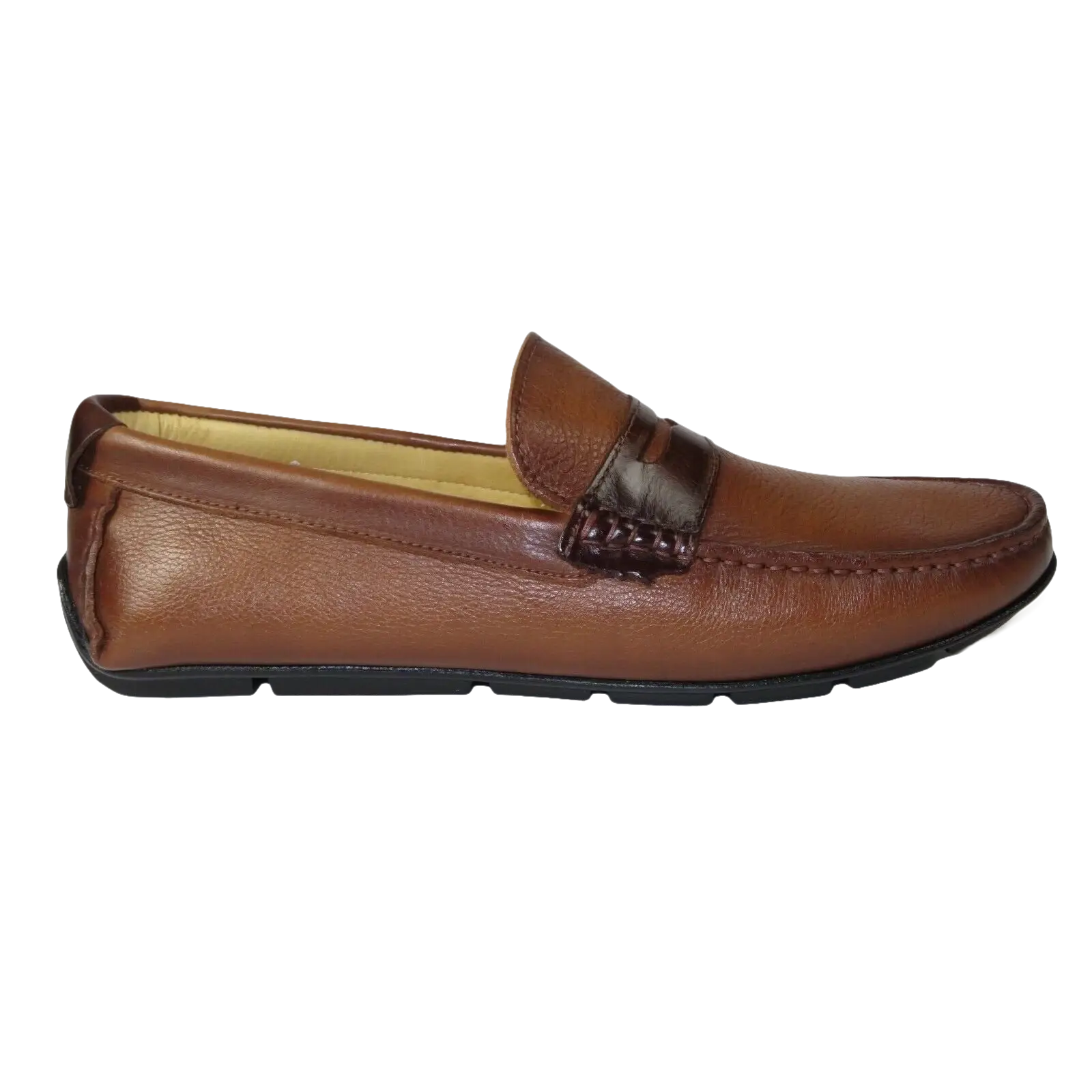 Men's Shoes Steve Madden Slip On Driving style Casual Soft Leather Tatem Bronze - J.Valintin Men's Wear Legend - 99695