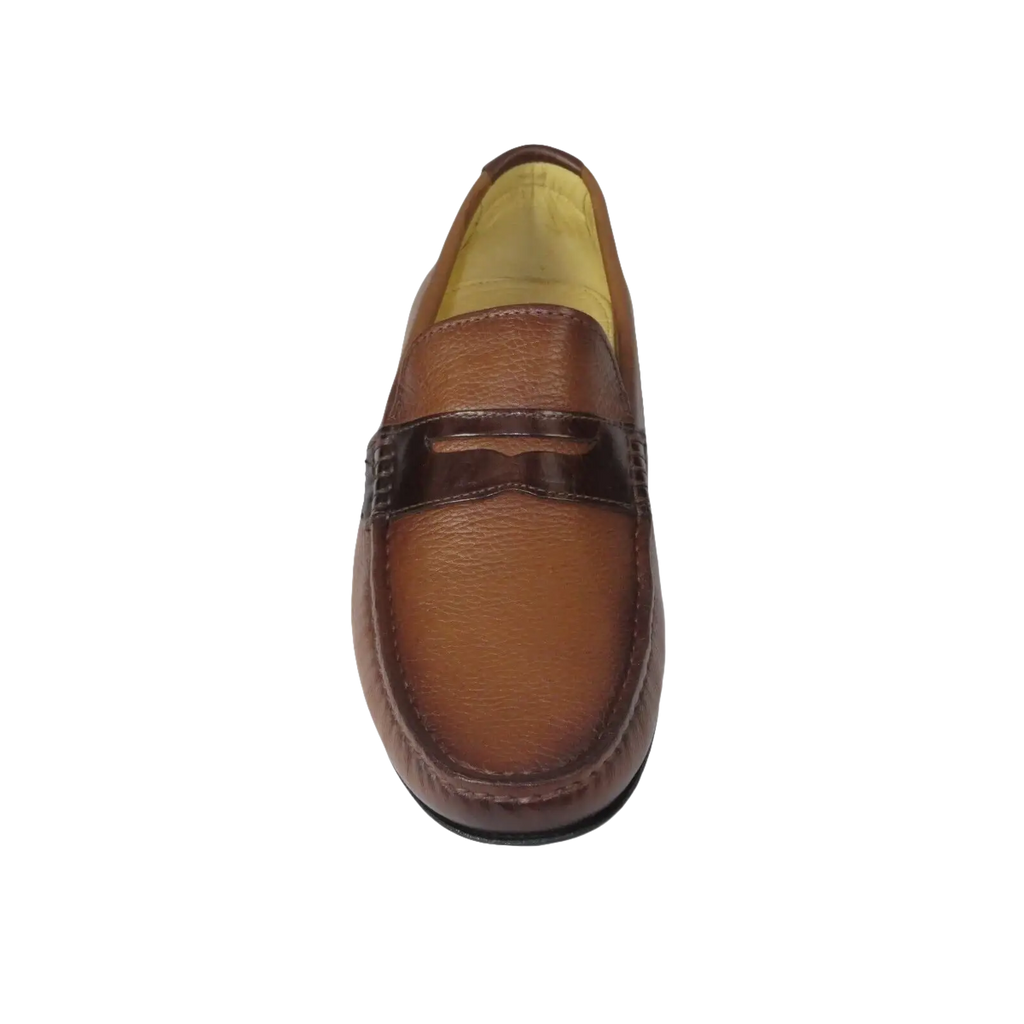 Men's Shoes Steve Madden Slip On Driving style Casual Soft Leather Tatem Bronze - J.Valintin Men's Wear Legend - 99695